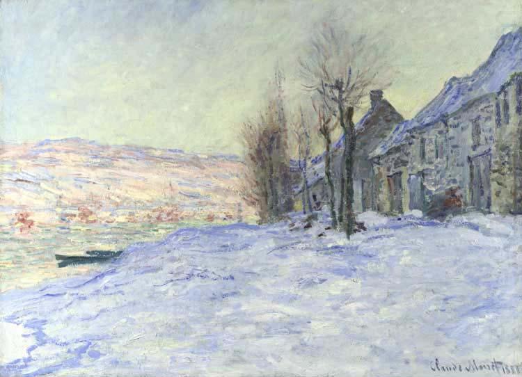 Lavacourt: Sunshine and Snow, Claude Monet